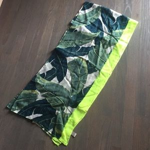 Palm Leaf Pattern Scarf, fun, spring, lightweight